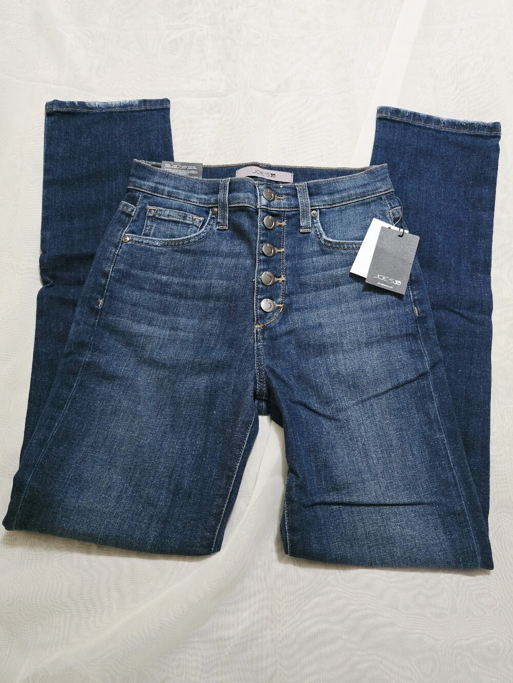 Joe's Jeans Flawless High Rise Straight Ankle Jeans Button Fly
